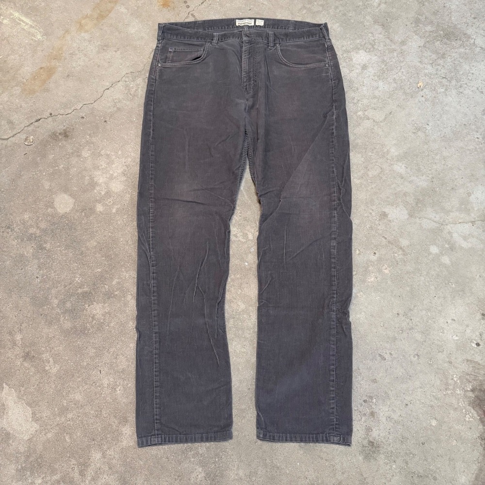 Patagonia Corduroy Pants Mens 38x34 Grey Straight Leg Organic Cotton 55935FA19